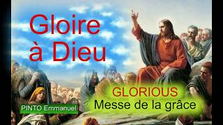 Messe de la Grâce  Gloire à Dieu  GLORIOUS  Instrumental avec les paroles  ManuPinto  N°265 [upl. by Annelak]