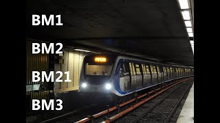 Bucharest Metro Rolling Stock  2021 [upl. by Aemat]