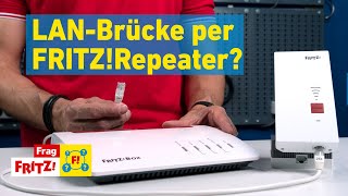 FRITZRepeater per LANBrücke mit der FRITZBox verbinden  Frag FRITZ 83 [upl. by Aryas]