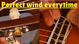 ClassicalFolk Guitar String Change the EASY way AND the TRADITIONAL way [upl. by Idnahs]