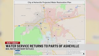 Water service begins to return to Asheville [upl. by Nylqcaj]