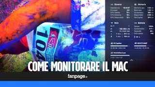 OS X come monitorare lutilizzo della CPU la velocità della rete gli hard disk e la batteria [upl. by Cini]