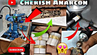 how to make gold ring 💍 jewellery design sp machine viralvideo golddesgin jewellery [upl. by Armelda]