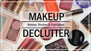 Meine MakeupSammlung 🤩 Collection amp Declutter  Part 2  Bronzer Blushes amp Highlighter  deutsch [upl. by Ahcurb929]