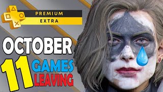 PS Plus Extra amp Premium Games October 2024  11 Games Are Leaving  Platinum Difficulty amp Time [upl. by Sitnerp366]