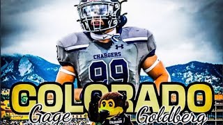 GAGE GOLDBERG SON OF WWE WRESTLER GOLDBERG COMMITS TO THE COLORADO BUFFS‼️😤🦬 [upl. by Lesly]