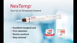 NexTemp®  Your goto temporary cement [upl. by Clea]