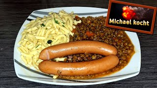 Michael kocht Linsen mit Spätzle schwäbische Art [upl. by Eednim98]