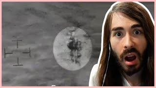 Moistcr1tikal reacts to ‘Jellyfish’ UAP video reveals strange object in Iraq [upl. by Annaid79]