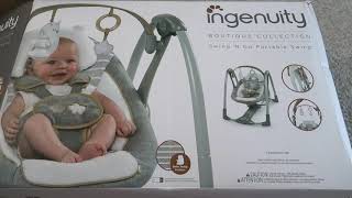 Ingenuity Swing n Go Portable Swing Unboxing amp Setup [upl. by Amalburga]