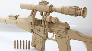 Amazing Detailed  How To Make Cardboard Gun [upl. by Petie]