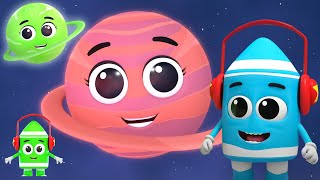 Pianeti Nel Nostro Sistema Solare Video di Apprendimento  Di Più Rime Per Bambini [upl. by Nivi]