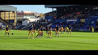 Dagenham And Redbridge warming up Vs Oldham Athletic 261024 202425 [upl. by Llenrub]