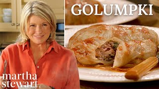 Martha Stewart Makes Stuffed Cabbage With Her Mother  Martha Stewart [upl. by Yemane]