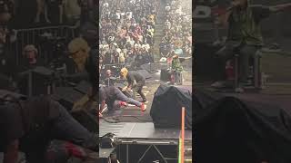 Fan rushes stage at Rage Against the Machine Show Toronto July 23 2022 Tom Morello gets tackled [upl. by Winola]