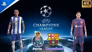 FC Porto VS FC Barcelona  CHAMPIONS LEAGUE 2324  PS5  4K [upl. by Anitsihc]