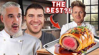 Italian Chef amp Chef James React to Gordon Ramsays Legendary Beef Wellington [upl. by Holleran]