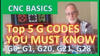 TOP FIVE  MUST KNOW  G Codes You Will Use For amp How To Use Them on your cnc Router Laser gcode [upl. by Akkire]