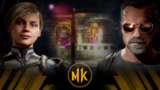 Mortal Kombat 11  Cassie Cage Vs The Terminator Very Hard [upl. by Netnilc]