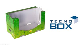 TECNOBOX  Shelf ready tray Montando Caja Expositora tipo Plaform [upl. by Kaplan944]