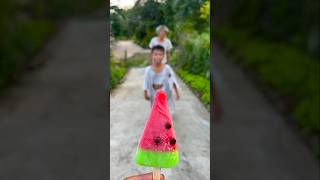 Kind grandpa eats watermelon ice cream 🍧 watermelon ice cream 🍓 beautiful shorts [upl. by Albarran]