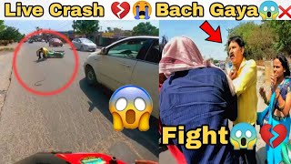 Live Crashed😥💔 Worst Crash Ever😥  Bike Total Loss 😱 [upl. by Irihs]