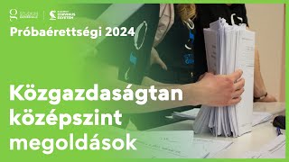 Próbaérettségi 2024  Közgazdaságtan középszint megoldások [upl. by Heywood924]