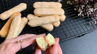 Savoiardi Lady Fingers Recipe [upl. by Nnylyaj]