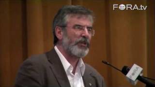 Gerry Adams Calls Irish Americans to Activism [upl. by Ilecara477]