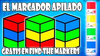 COMO CONSEGUIR MARCADOR APILADO STACK MARKER GRATIS EN FIND THE MARKERS  ROBLOX [upl. by Eninnaj]