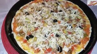 pizza fruit de mer  بيتزا بفواكه البحر سهلة ورئعة [upl. by Lyrrehs213]