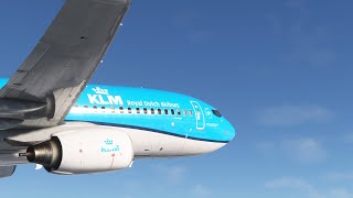 MSFS  KLM35H To Budapest  PMDG B738  POSCON [upl. by Jobye]