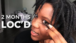 New LOC Journey • 2 Month Starter Locs [upl. by Assilrac632]