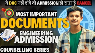 IMPORTANT DOCUMENTS required for Engineering Admission 📝 MHTCET 2024  Counselling Series 2024 [upl. by Melise116]