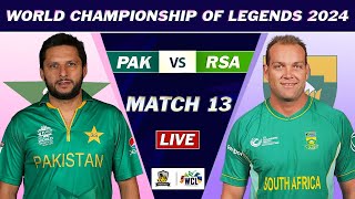 PAKISTAN vs SOUTH AFRICA 13th T20 MATCH LIVE COMMENTARY  PAK vs SA LIVE  WORLD CHAM OF LEGENDS [upl. by Nosnevets]