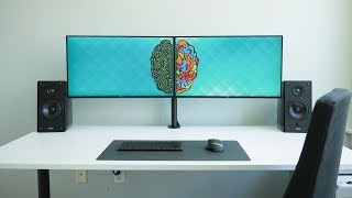 Ultimate Dual Monitor Desk Setup [upl. by Eanore789]