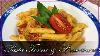 Pasta tonno e pomodorini ASMR  tuna amp cherry tomato  Italian classic recipe  easy  ASMR [upl. by Apilef]