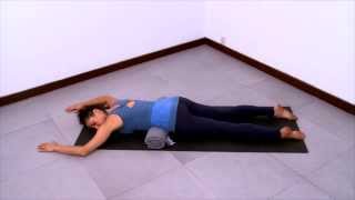 Yoga Sequence for Decompressing the Lumbar Spine beginner level  2012 [upl. by Eldrid]