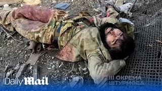 Two Ukraine soldiers capture wounded Russian major near Bakhmut [upl. by Irolav]