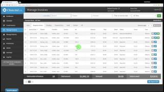 Managing Invoices in ClinicAid [upl. by Fiske]