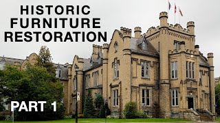 Antique Furniture Restoration at Trafalgar Castle in Whitby Ontario Canada  by FixingFurniture [upl. by Zelig]