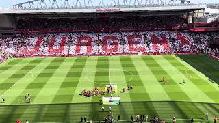 Jurgen Klopp final day mosaic with You’ll Never Walk Alone [upl. by Dahcir109]