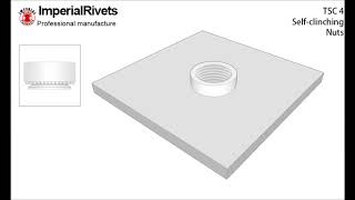 TSC 4 Selfclinching Nuts  Imperial rivet amp fasteners [upl. by Arehsat]