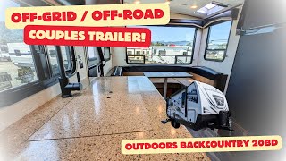 BEST OffGrid  OffRoad couples trailer NEW 2025 Outdoors Backcountry 20BD  NEW FEATURES [upl. by Tuesday]