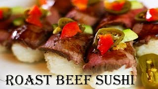 How to make Roastbeefsushi ローストビーフ寿司の作り方 [upl. by Essej130]