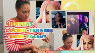 MIENTRAS COCINO TEKASHI YAILIN FogónMELVIN TOPO que [upl. by Enomaj]