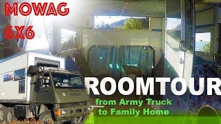 Offroad Camper ROOMTOUR Mowag Duro 6x6 Eigenbau  So leben wir im quotBrummiquot  ZEITreise Special [upl. by Procto]