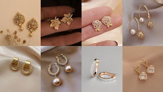 Unique And Stunning Gold Earrings Design For Women For 2024 [upl. by Adnerad]