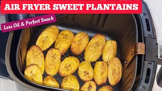 AIR FRYER FRIED RIPED PLANTAINS RECIPES With LESS OIL Air Fried SWEET PLANTAIN RECIPES [upl. by Aidil]