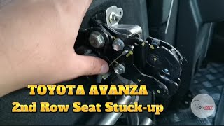 TOYOTA AVANZA 2nd row seat stuckup [upl. by Nivlak954]